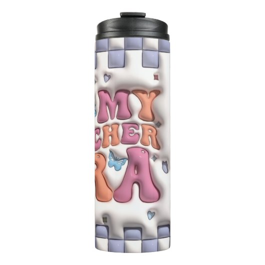 In Mijn Leraar Tijdperk Puffy 3D 16oz Thermosbeker (Voorkant)