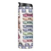 In Mijn Leraar Tijdperk Puffy 3D 16oz Thermosbeker (Geroteerd rechts)