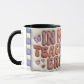 In Mijn Leraar Tijdperk Puffy 3D Retro 11oz Combo  Mok (Links)