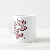 In mijn lerarentijd, beste leraar koffiemok (Voorkant links)