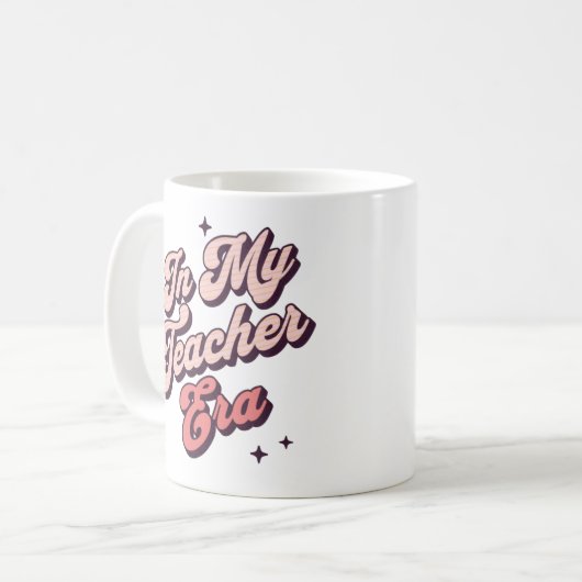 In mijn lerarentijd, beste leraar koffiemok (Voorkant links)