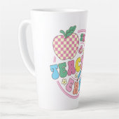 In mijn lerarentijd - een grillig feest latte mok (Linkerhoek)