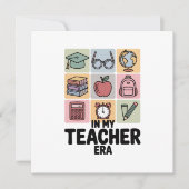 In mijn lerarentijd kleuterschool lerarenleven bedankkaart (Voorkant)