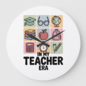 In mijn lerarentijd kleuterschool lerarenleven grote klok (Voorkant)