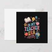 In mijn lerarentijd Terug naar de kleuterschool Bedankkaart (Voorkant / Achterkant)