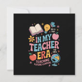 In mijn lerarentijd Terug naar de kleuterschool Bedankkaart (Voorkant)