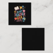 In mijn lerarentijd Terug naar de kleuterschool Vierkante Visitekaartje (Voorkant / Achterkant)