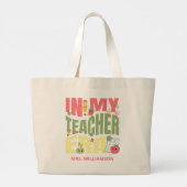In mijn lerarentijdperk grote tote bag (Achterkant)