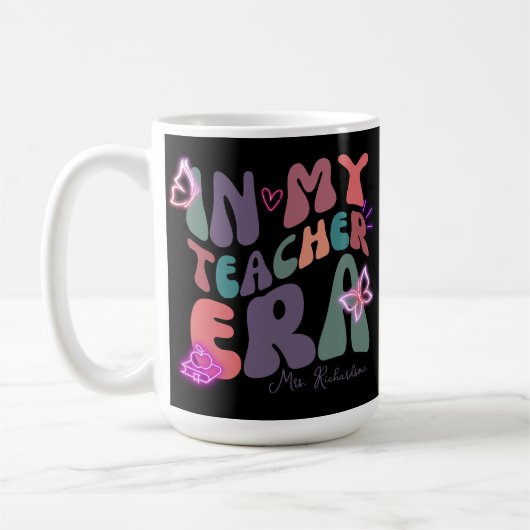 In mijn lerarentijdperk Neon Elements Koffiemok (Links)