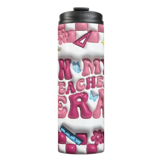 In mijn lerarentijdperk Puffy Bubble 3D Tumbler Thermosbeker (Voorkant)