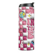 In mijn lerarentijdperk Puffy Bubble 3D Tumbler Thermosbeker (Gedraaid links)