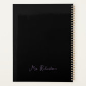 In mijn lerarentijdperk retro neon planner (Achterkant)