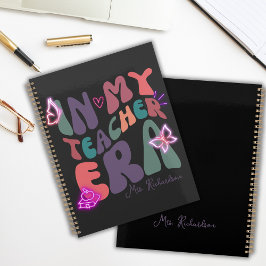 In mijn lerarentijdperk retro neon planner