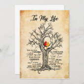 In mijn leven |Ik herinner me al mijn hele leven Kaart (Voorkant / Achterkant)