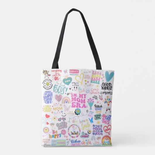 IN MIJN MAMA TIJDPERK CANVAS TAS (Achterkant)