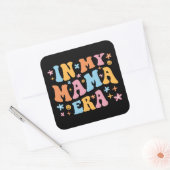 In mijn mama-tijdperk vierkante sticker (Envelop)