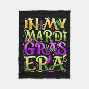 In mijn Mardi Gras Era Festival Carnaval Holiday F Fleece Deken