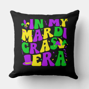 In mijn Mardi Gras Era Grappig Festival Retro Carn Kussen