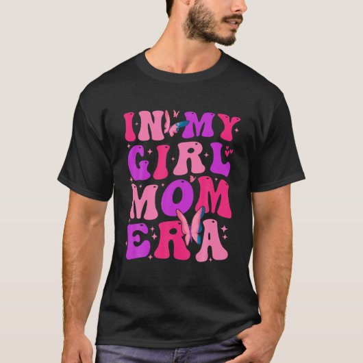 In Mijn Meisje Mam Era Groovy Mama Moederdag Mama T-shirt (Voorkant)