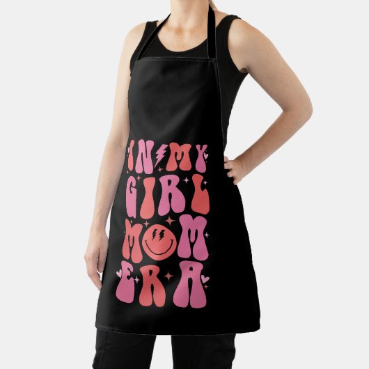 In Mijn Meisje Mam Era Retro Groovy Moederdag Schort (Insitu)