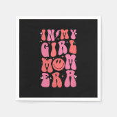 In Mijn Meisje Mam Era Retro Groovy Moederdag Servet (Voorkant)
