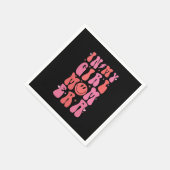 In Mijn Meisje Mam Era Retro Groovy Moederdag Servet (Hoek)