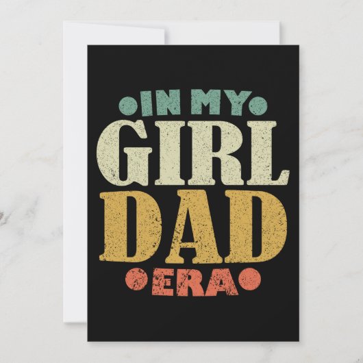 In mijn meisje pap era  Vaderdag grappig Kaart (Voorkant)