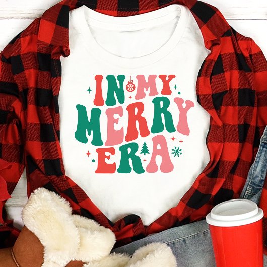 In mijn Merry Era Retro Kerstmis Tri-Blend Shirt