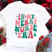 In mijn Merry Nurse tijdperk Retro Kerstmis Tri-Blend Shirt