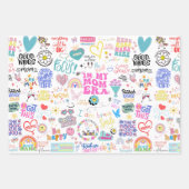 In mijn moeder Era cadeau inpakvellen Inpakpapier Vel (Voorkant 3)