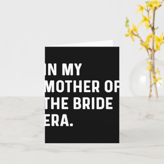 In mijn moeder van de bruid tijdperk - Wedding Bac Kaart (Gele Bloem)