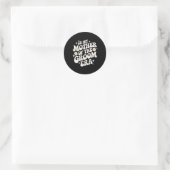 In mijn moeder van de bruidegom tijdperk ronde sticker (Tas)