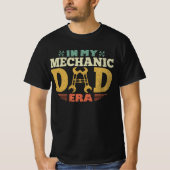 In mijn monteur vader tijdperk retro  Vaderdag T-shirt (Voorkant)