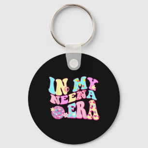 In mijn Neena Era Sarcastische Groovy Retro Disco  Sleutelhanger