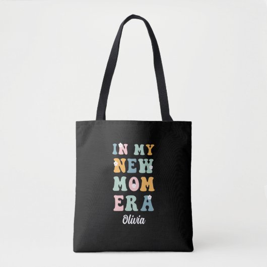 In mijn nieuwe moeder tijdperk eerste moederdag ca tote bag (Voorkant)
