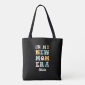 In mijn nieuwe moeder tijdperk eerste moederdag ca tote bag (Achterkant)