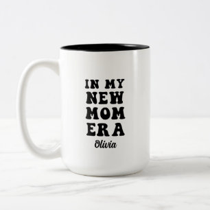In mijn nieuwe moeder tijdperk eerste moederdag ca tweekleurige koffiemok