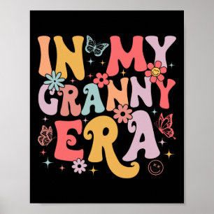 In mijn oma tijdperk Groovy Retro Moederdag Butter Poster