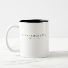In mijn oma-tijdperk Oma-cadeau voor oma Tweekleurige Koffiemok