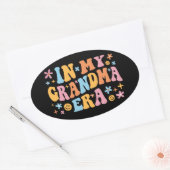 In mijn oma-tijdperk ovale sticker (Envelop)