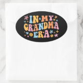 In mijn oma-tijdperk ovale sticker (Tas)