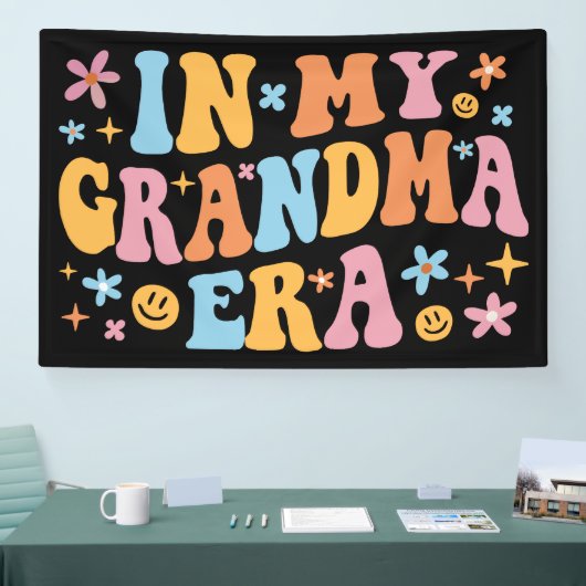 In mijn oma-tijdperk spandoek (Beurs)