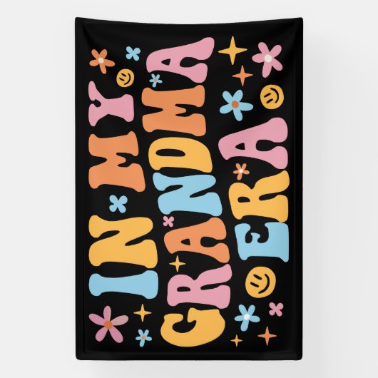 In mijn oma-tijdperk spandoek (Verticaal)