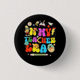 In mijn onderwijstijdperk Beste Leraar Waardering  Ronde Button 3,2 Cm