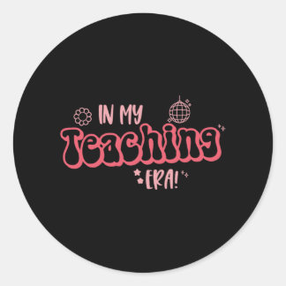 In mijn onderwijstijdperk grappige leraar student ronde sticker