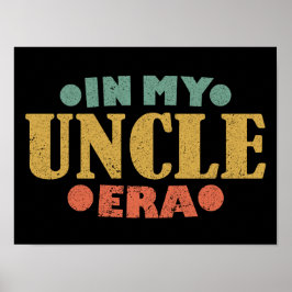 In mijn oom tijdperk retro  Vaderdag familie Poster