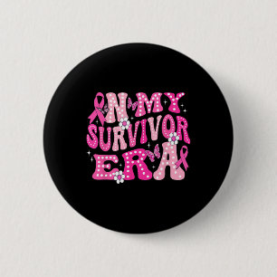 In mijn overlevende tijdperk roze Groovy Retro bor Ronde Button 5,7 Cm