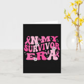 In mijn overlevende tijdperk roze lint borstkanker kaart (Gele Bloem)