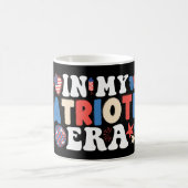 In mijn patriottische tijdperk Grappig Amerikaans  Koffiemok (Center)