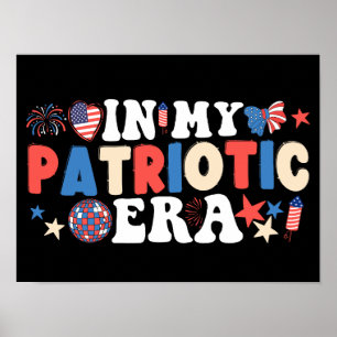 In mijn patriottische tijdperk Grappig Amerikaans  Poster